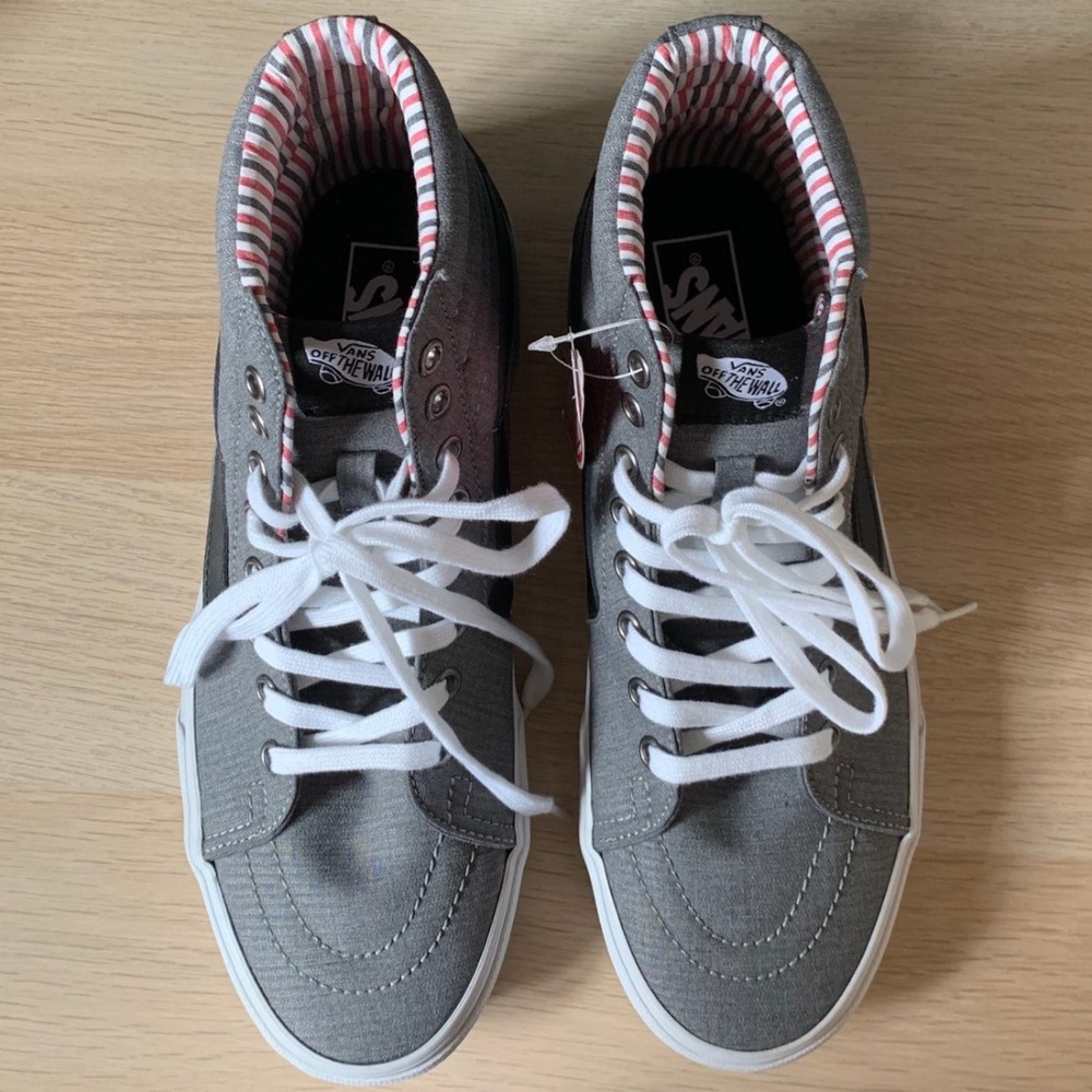 Vans High Top Sneakers (Gray) - 7.5M/9.0W